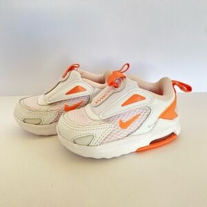 Nike White and Orange Air Max Sneakers Kids Shoes